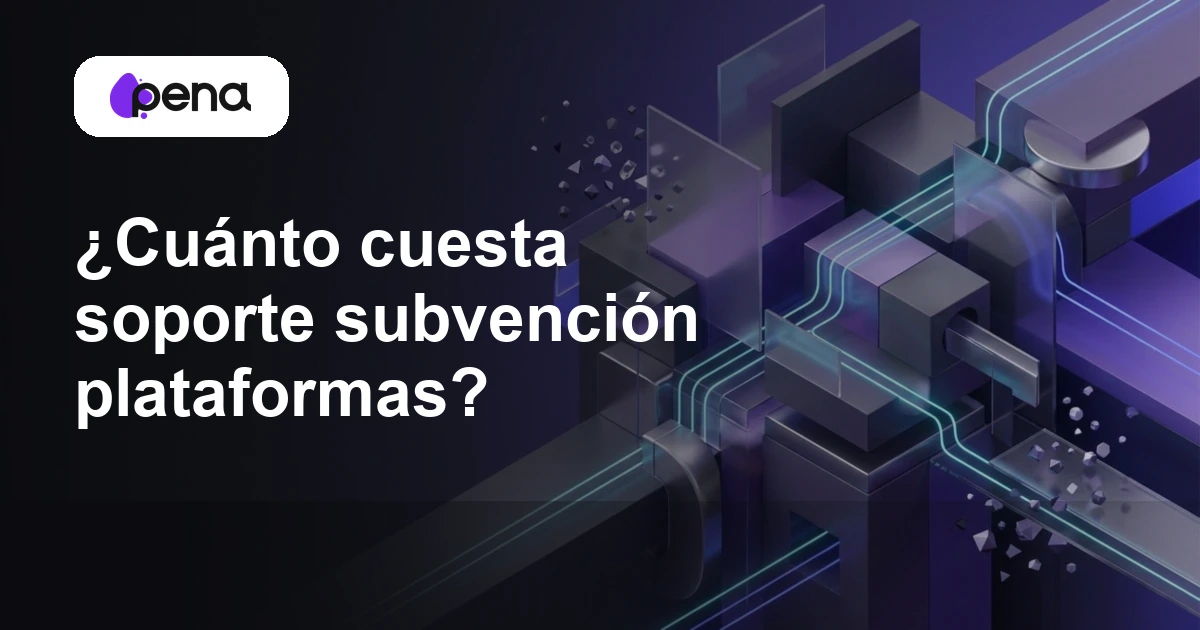 ¿Cuánto cuesta soporte subvención plataformas? — Pena