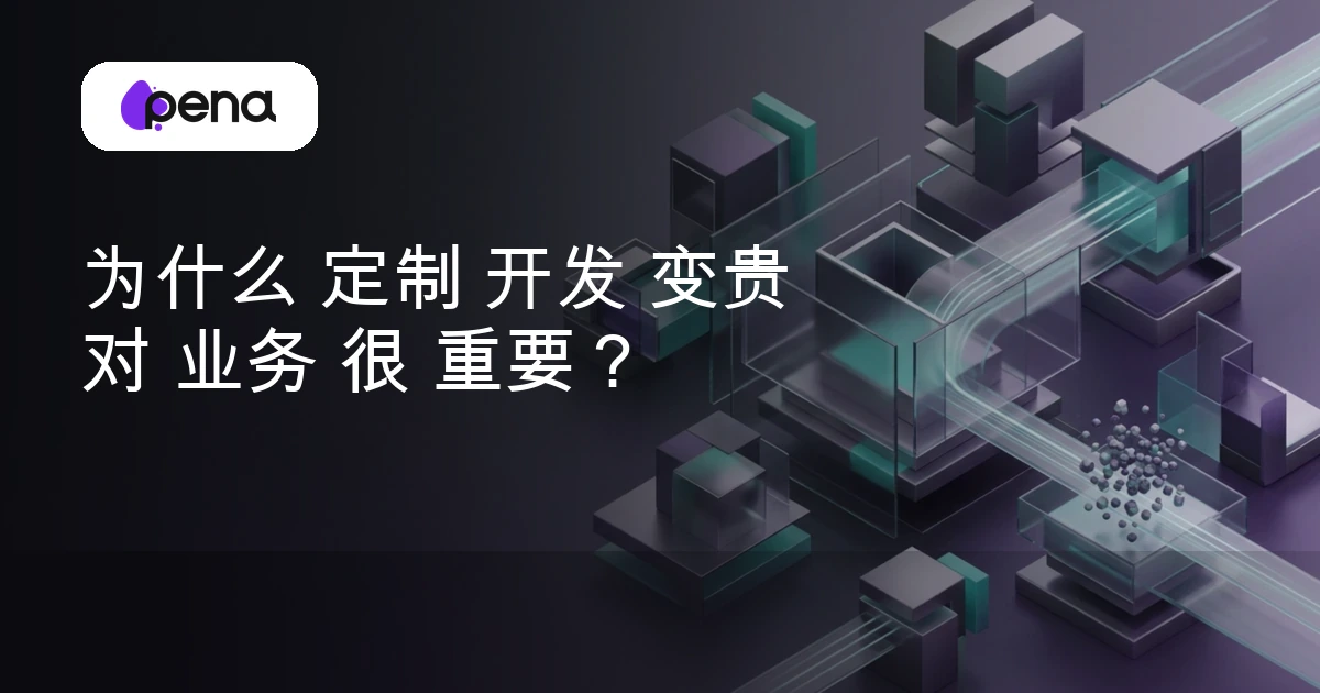 为什么 定制 开发 变贵 对 业务 很 重要？ — Pena